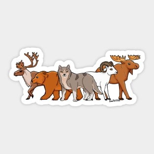 Denali Wildlife Sticker